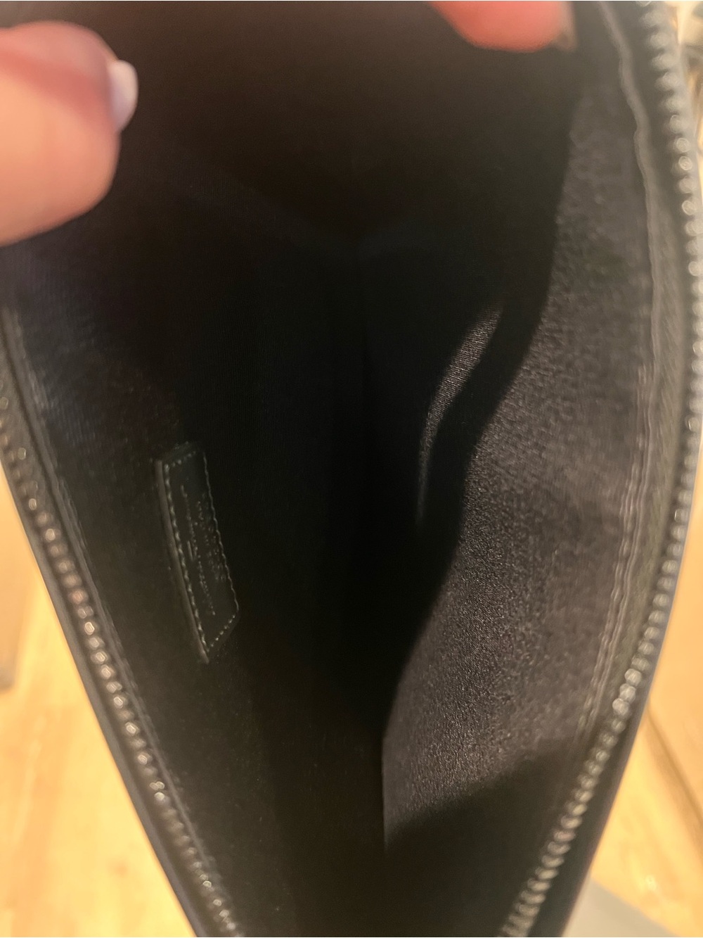 Salvatore Ferragamo Black Leather Wristlet Clutch - Picture 5 of 7